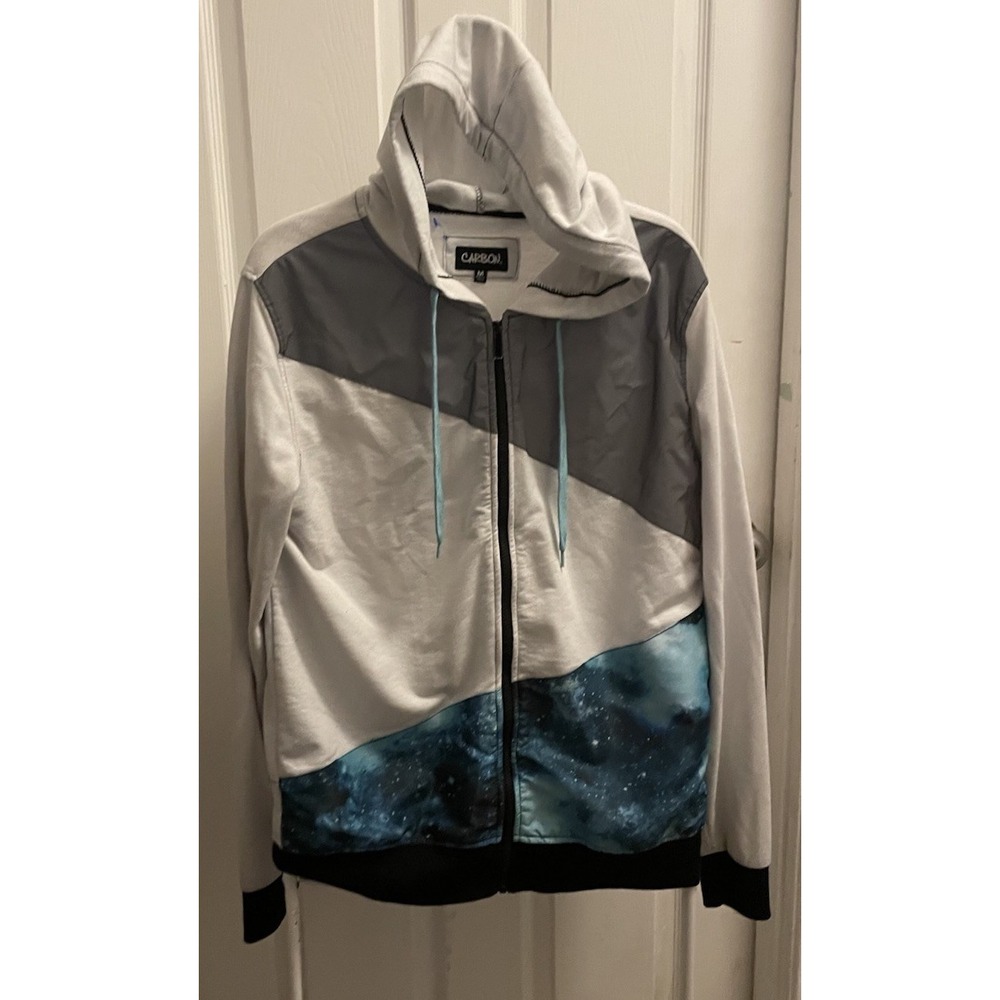 Carbon- Full Zip Jacket With Hood Size Medium
